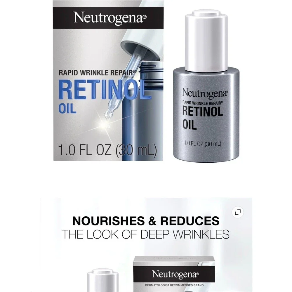 Neutrogena Retinol Face Oil .3% Concentrated Rapid Wrinkle Repair Anti-Aging